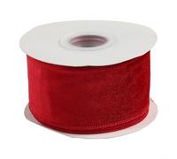Transform Your Christmas Decor with Soft Velvet Ribbon for Trees and Wreaths, Perfect for Celebrating the Season (Red)