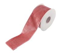 Transform Your Christmas Decor with Soft Velvet Ribbon for Trees and Wreaths, Perfect for Celebrating the Season (Pink)
