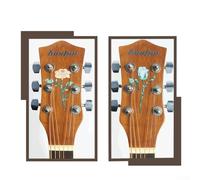 Transform Your Electric Guitar with a Removable Headstock Decal Sticker Accessory (Blue Rose)