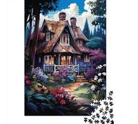 Transform Your Evening with Mountain Village Cottage - 1000 Piece Wooden Puzzle Adventure - The Ultimate Brain Teaser for Adults