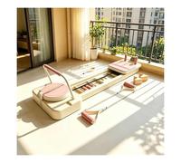 Transform Your Home, Foldable Pilates Core Bed w/ Yoga & Strength Training Features(Pink)