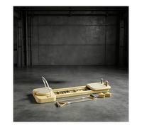 Transform Your Home, Foldable Pilates Core Bed w/ Yoga & Strength Training Features(Yellow)