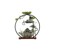 Transform Your Home with Indoor Water Fountains, Chinese Ceramic Waterfall Fountain Indoor with LED Light Ring and Backflow Incense Burner Holder,Relaxing Waterfall Fountain Decor for Living Room