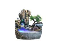 Transform Your Home with Indoor Water Fountains, Rockery Stream Tabletop Fountain, Meditation Indoor Waterfall for Home Office,Relaxing Waterfall Fountain Decor for Living Room(S)