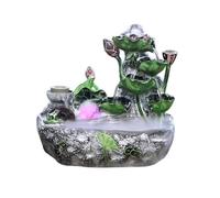 Transform Your Home with Indoor Water Fountains, Tabletop Water Fountain Feng Shui Wheel Indoor Circulating Water Ornaments,Relaxing Waterfall Fountain Decor for Living Room(L)