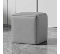 Transform your living space with the versatile 5-in-1 Cube Chair ckable with wheels featuring a square fabric ottoman for modern living room/dining room decor.