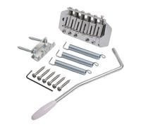 Transform Your Playing Experience with a Reliable Locking Tremolo Bridge Set Tailored for Electric Guitars (Silver White)