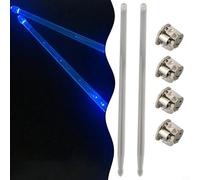 Transform Your Stage Act with Professional Glow in the Dark Drumstick Pairing (blue)