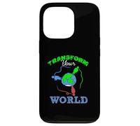 Transform Your World Motivational Empowerment Design Case for iPhone 13 Pro