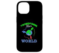 Transform Your World Motivational Empowerment Design Case for iPhone 14