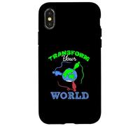 Transform Your World Motivational Empowerment Design Case for iPhone X/XS