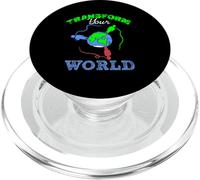 Transform Your World Motivational Empowerment Design PopSockets PopGrip for MagSafe