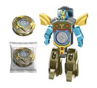 Transformable Fidget Spinner Toys for Interactive Play, 3D Printed Figure, Robot Relief Sensory Toys for Kids & Adults (Golden 1pcs)