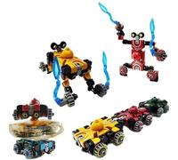 Transformable Robot Fidget-Spinner Toys - 3 Pack Transformable Chain Mechanical Spiral Twistera Fingertip Gyro, Car to Robot & Chariot, Spinnings Hand Toy, Stress-Relief for Adults, Kids, Random Color