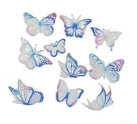 Transformative Decorative Butterflies Set of 10 Eye Catching PVC Design for Various Surfaces