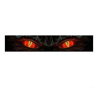 Transformative Vehicle Accessory Vinyl Car Sticker with Unique Dragon Eye Design