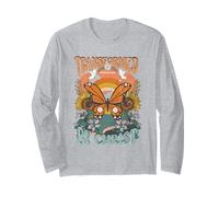 Transformed By Christ Butterfly Christian Jesus Faith Cross Long Sleeve T-Shirt