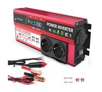 Transformer Car Charger 12V To 220V 4000W Power Inverter LCD Display Solar Dual USB Fast Charging for Phone Laptops Car(3000W)