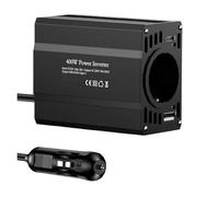 Transformer Car Charger 400W/500W DC12V to AC 220V 50HZ modified wave inverter solar car power voltage portable converter(400W50HZ-black)