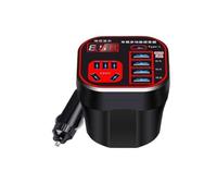 Transformer Car Charger Car Power Inverter 24V 12v 220v 120W Led Display 3 Mounted Cup Type Converter QC Charger Pocket(Digital QC3.0)