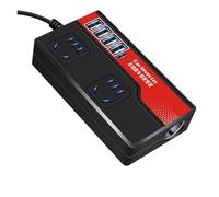 Transformer Car Charger Car Power Inverter DC 12V/24V to AC 220V Auto Converter 2000W with 4 USB Ports Socket Digital Display Adapters(NO Fast Charge)