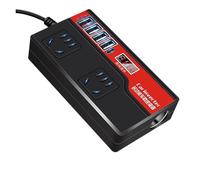Transformer Car Charger Car Power Inverter DC 12V/24V to AC 220V Auto Converter 2000W with 4 USB Ports Socket Digital Display Adapters(With Fast Charge)