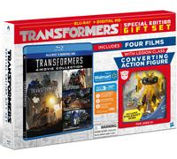 TRANSFORMERS 4-Movie Collection BLU-RAY+Digital HD Special Edition Gift Set INCLUDES Converting Action Figure
