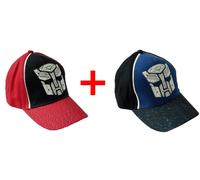 Transformers 2 Set Autobots Children Cap Basecap Optimus Prime red black size 52