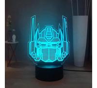 Transformers 3D Night Light, Optimus Prime 7 Colors Led Table Lamp, Remote Control Child Bedroom Night Lamp, Kids Boys Birthday Christmas Gift