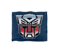 Transformers Autobot Logo Silky Touch Super Soft Throw Blanket Hasbro White One Size