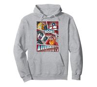 Transformers Autobots Panels Pullover Hoodie, Adult Unisex, Heather Grey, Large