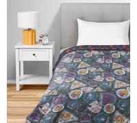 Transformers Autobots vs. Decepticons Quilted Blanket - Official Fleece Blanket with Classic Characters | Soft and Lightweight Bedding for Sofa, Bed or Collectors | 152.4 x 203.2 cm