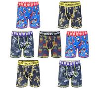 Transformers Boys' Amazon Exclusive 7-Pack Athletic Boxer Briefs with in Sizes 2/3t, 4, 6, 8 & 10 (Pack of 7)