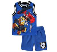 Transformers Boys Big Kids Jersey Tank Top and Mesh Shorts Set, blue, 12