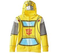 Transformers Boys' Bumblebee Character Hoodie, Yellow, 7