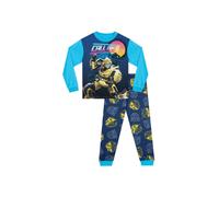 Transformers Boy's Bumblebee Pyjama Set in Blue | Size: 5-6 Years Transformers Blue 5-6 Years