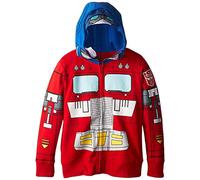 Transformers Boys' Optimus Prime Character Hoodie, Red, S