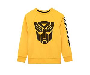 Transformers Boys Sweatshirt Yellow Age 4 to 5 Years