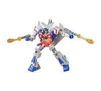 Transformers F0507 robots Bumblebee Cyberverse Adventures Toy Deluxe Class Starscream Figure, Seeker Strike Action Attack, 12.5 cm, Red-Blue
