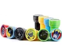 Transformers Character Authentic Licensed 10 Assorted Stampers Party Favors, multicolor, S