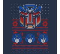 Transformers Christmas Autobots Classic Ugly Knit Unisex Christmas Jumper - Navy - M