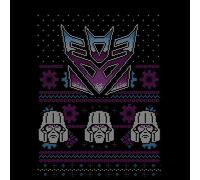 Transformers Christmas Decepticons Classic Ugly Knit Unisex Christmas Jumper - Black - 3XL