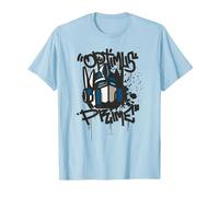 Transformers Classic Optimus Prime Graffiti Face Portrait T-Shirt, Men, Baby Blue, Medium