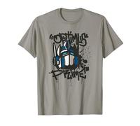 Transformers Classic Optimus Prime Graffiti Face Portrait T-Shirt, Men, Slate Grey, 3X-Large
