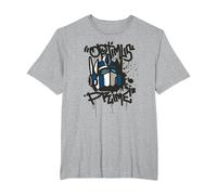 Transformers Classic Optimus Prime Graffiti Face Portrait T-Shirt, Men's Big and Tall, Heather Grey, 4X Tall
