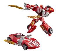 Transformers Collaborative Hot Wheels(R) x Red Twin Mill, Deluxe Class 5-Inch Robot Action Figure Converts to Racecar, Car Toys for Ages 8+
