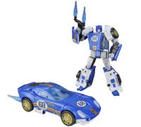 Transformers Collaborative Hot Wheels® x El Segundo Coupe, Deluxe Class 12.5 cm Robot Action Figure Converts to Racecar, Ages 8+