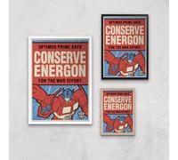 Transformers Conserve Energon Poster Art Print - A2 - Wooden Frame