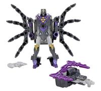 Transformers CYBERWORLD Airachnid Armored Cyber Changers 10-cm Action Figure, Quick Change to Spider Mode, Robot Toys for Boys and Girls Aged 6 and Up
