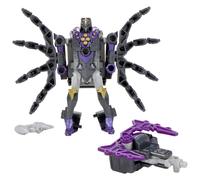 Transformers CYBERWORLD Airachnid Armored Cyber Changers 10-cm Action Figure, Quick Change to Spider Mode, Robot Toys for Boys and Girls Aged 6 and Up